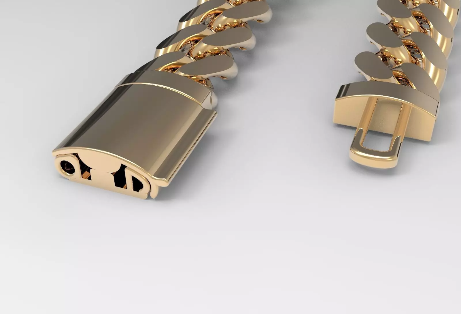 light wieght cuban chain BRACELET 3D print model