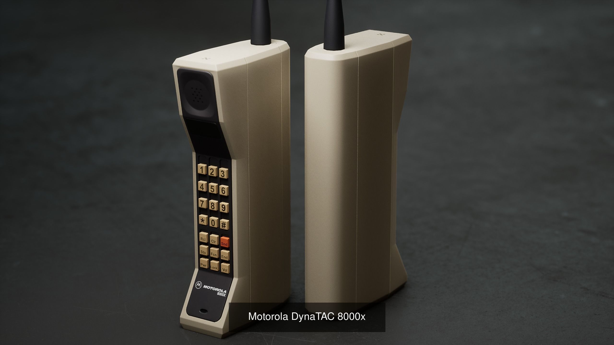 Motorola DynaTAC 8000x 6 Pack 3D Model Collection_2