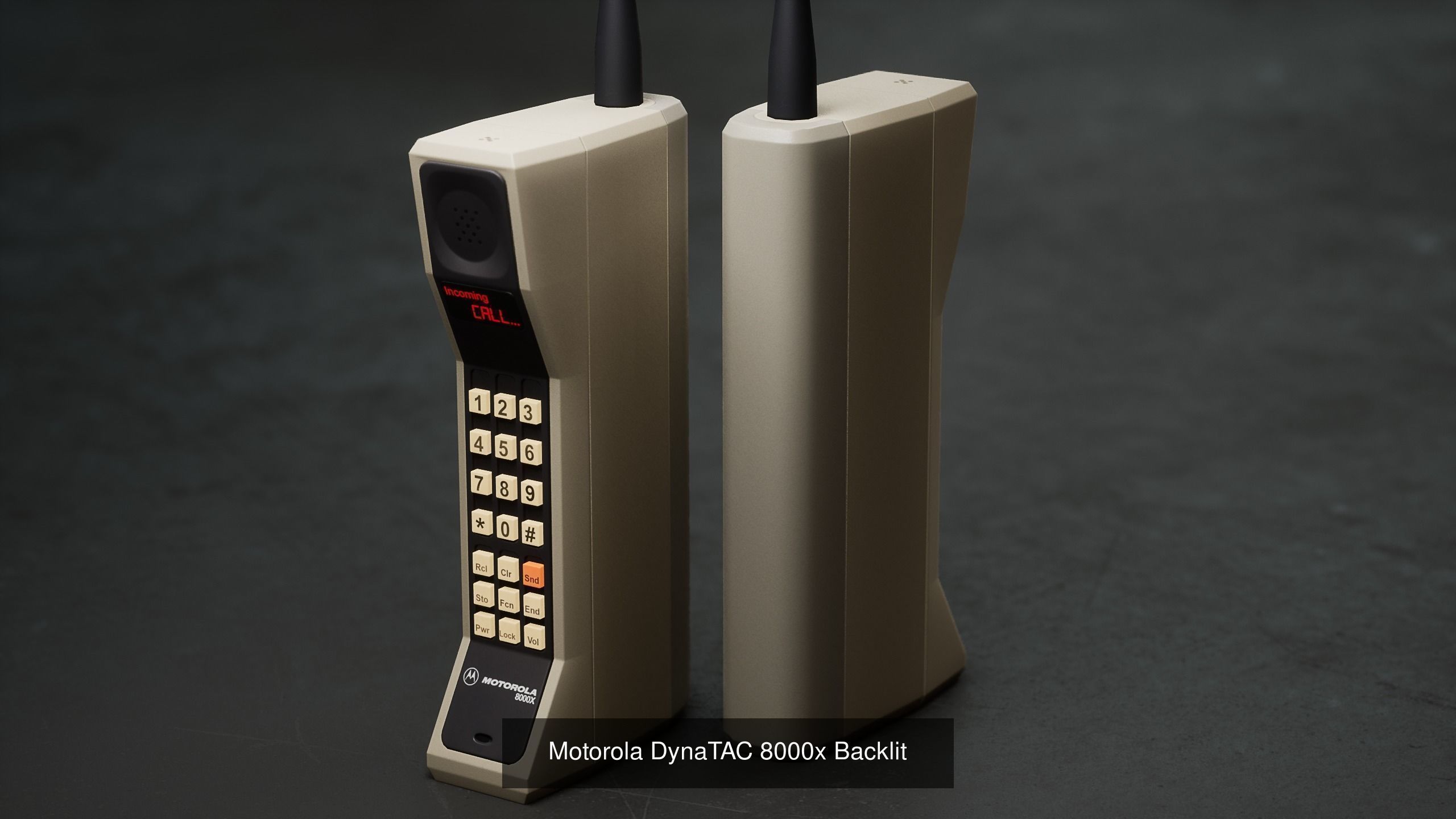 Motorola DynaTAC 8000x 6 Pack 3D Model Collection_7