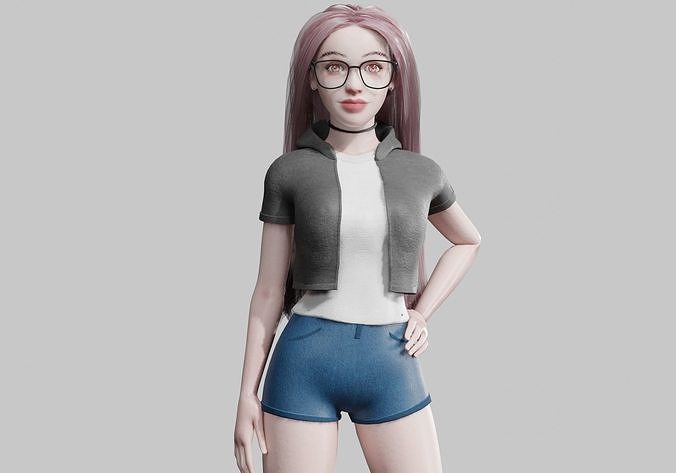 Standard Basic Woman V37791  Low-poly 3D model