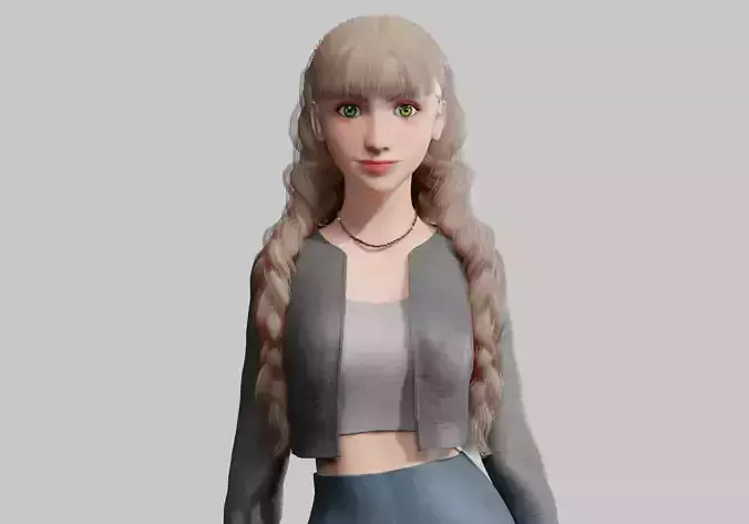 Pretty stylized woman V34500 