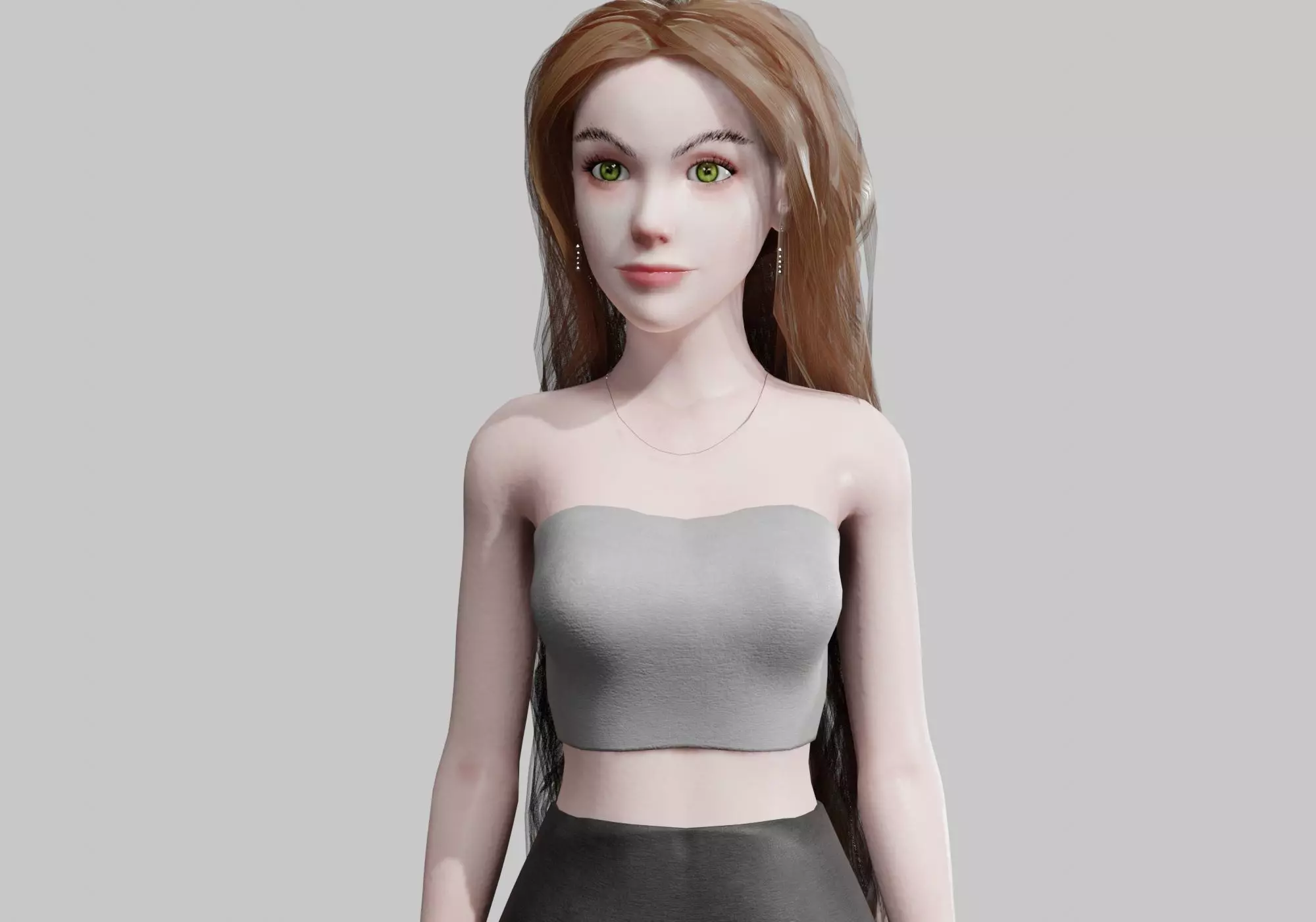 cute Cartoon woman V36758 Low-poly 3D model
