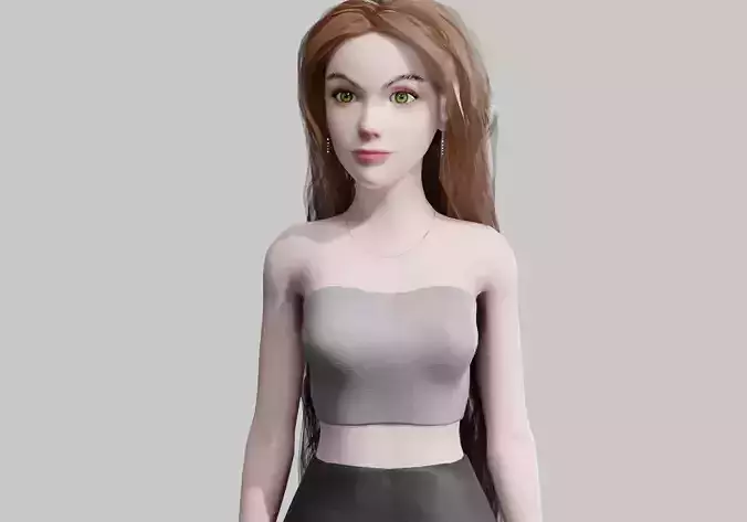 cute Cartoon woman V36758 