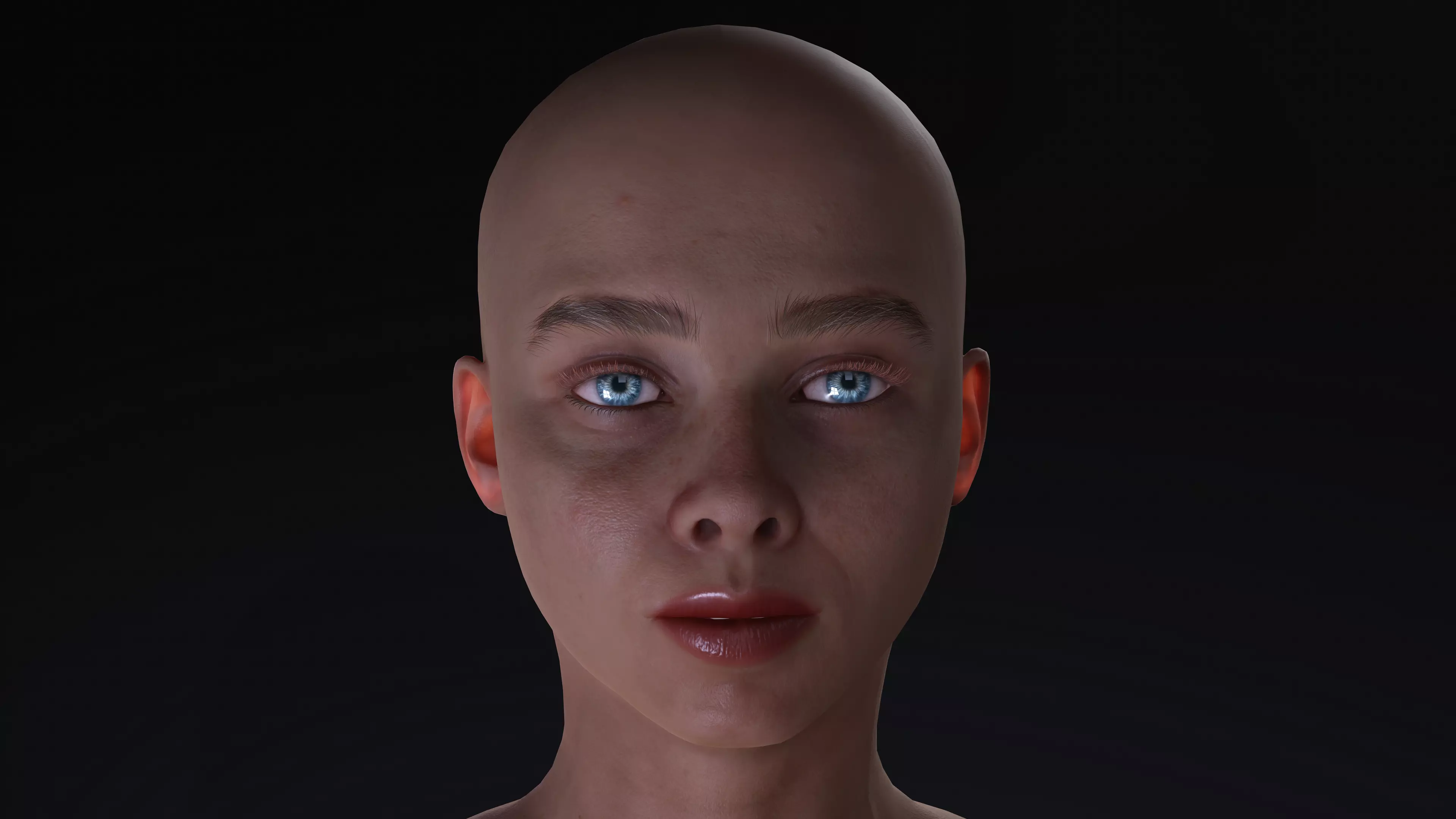 Ultra realistic female model 3D model_0
