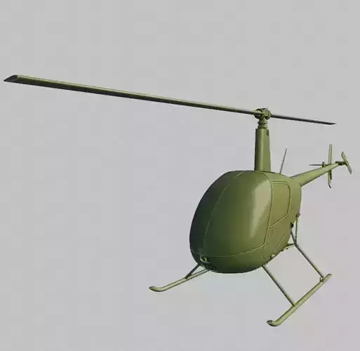 Robinson R22 ready for 3D printing - Hight Detailed 3D print model