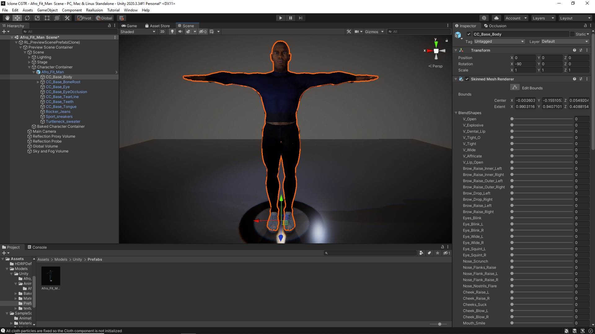 Gym Bro - Muscular man fitness crossfit Rigged and blenshapes Low-poly 3D model_10