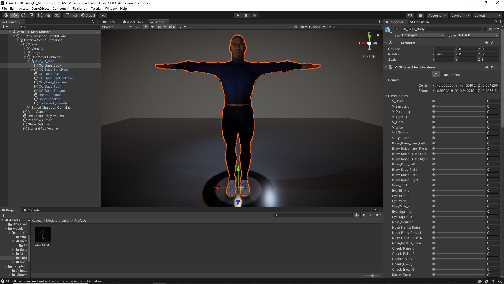 Gym Bro - Muscular man fitness crossfit Rigged and blenshapes Low-poly 3D model_14
