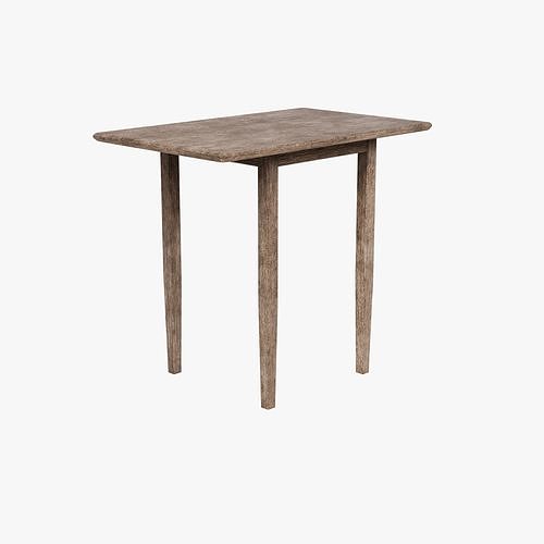 International Concepts Dining Table - Worn Wood Free low-poly 3D model