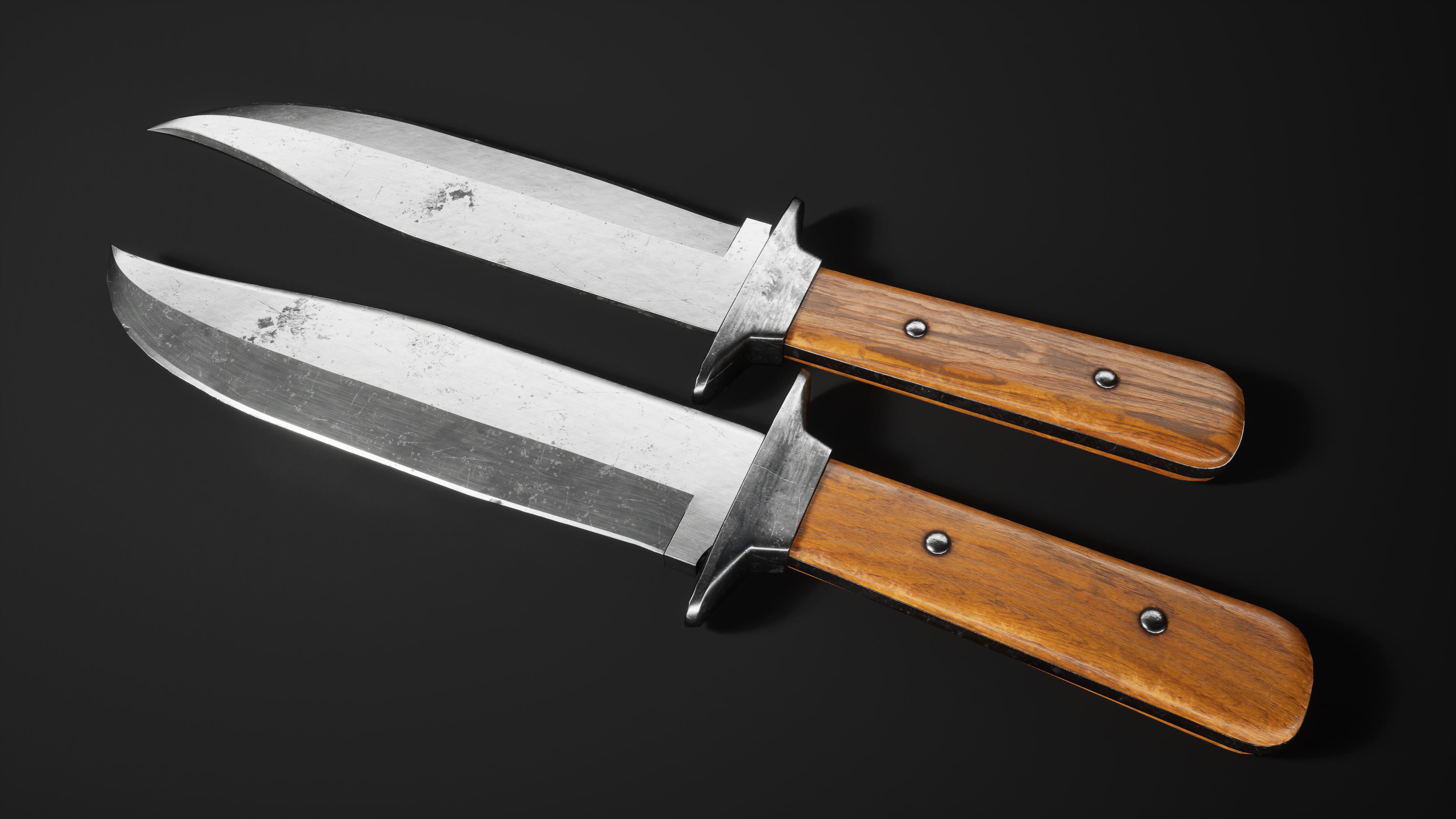 Hunting Knife - Red Dead Redemption 2 Low-poly 3D model_3