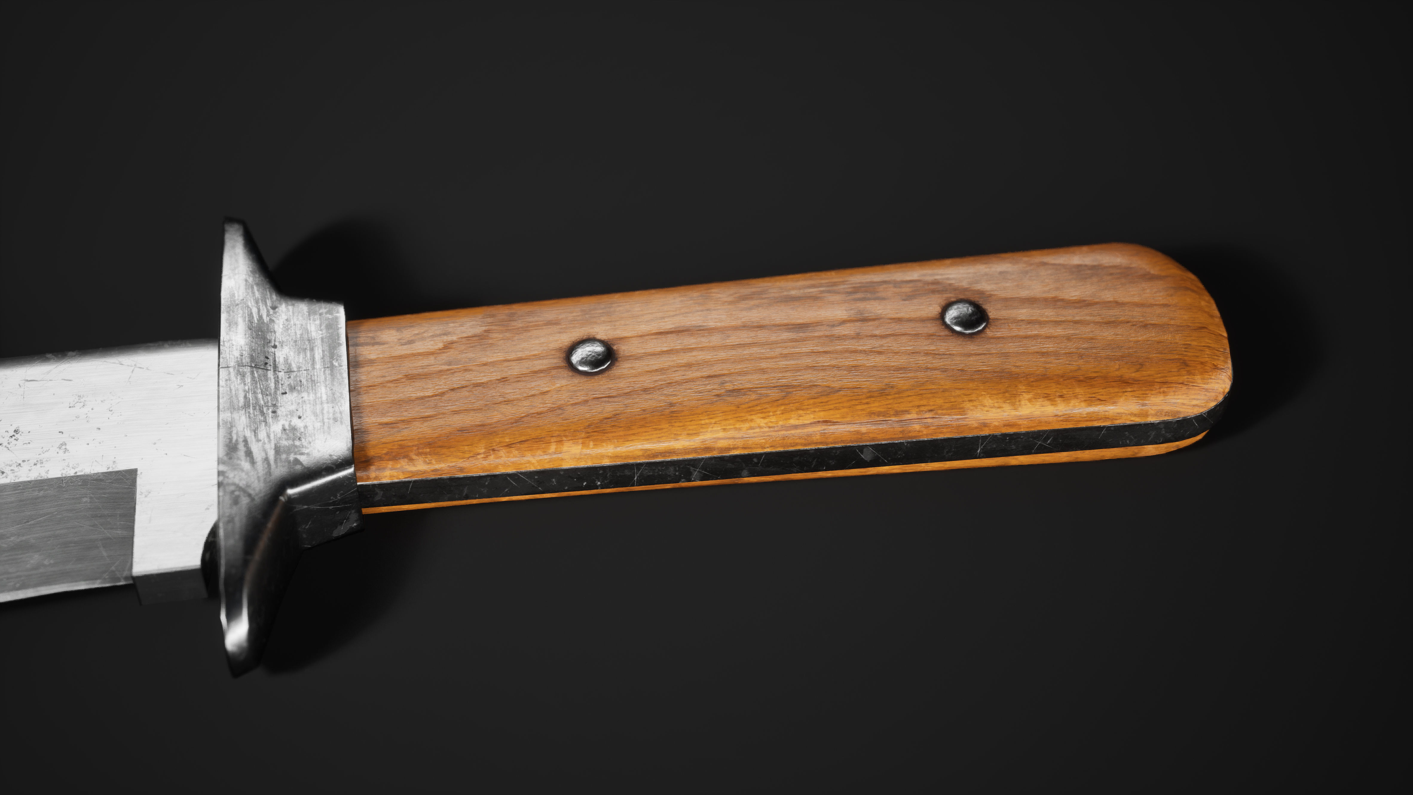 Hunting Knife - Red Dead Redemption 2 Low-poly 3D model_1