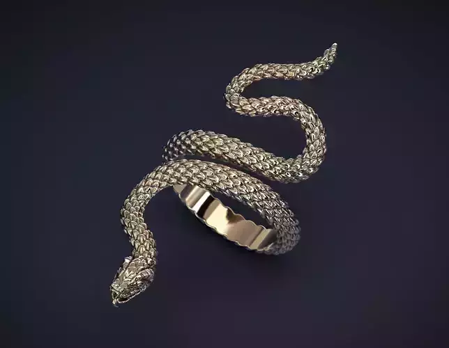 SNAKE RING Printable Model