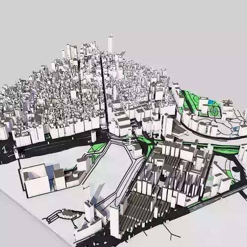Barcelona City Spain 3D model