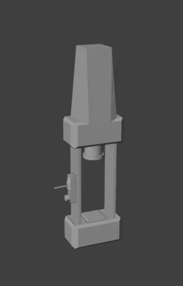 Sci Fi Electric Press Free low-poly 3D model