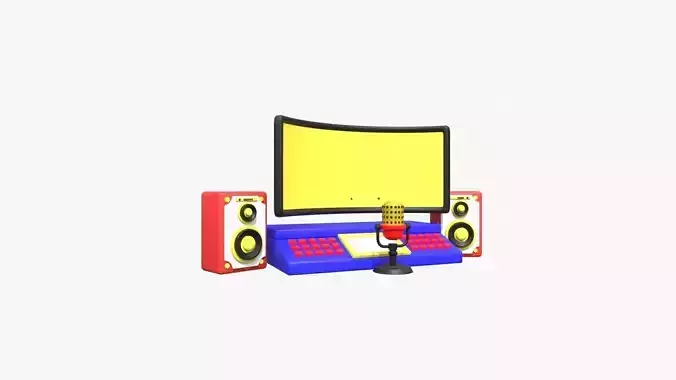 Studio Recorder  3D model