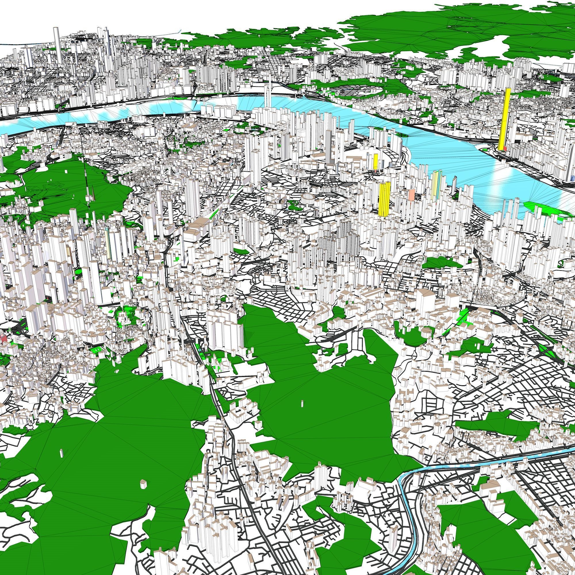 Cityscape Seoul South Korea 3D model_3