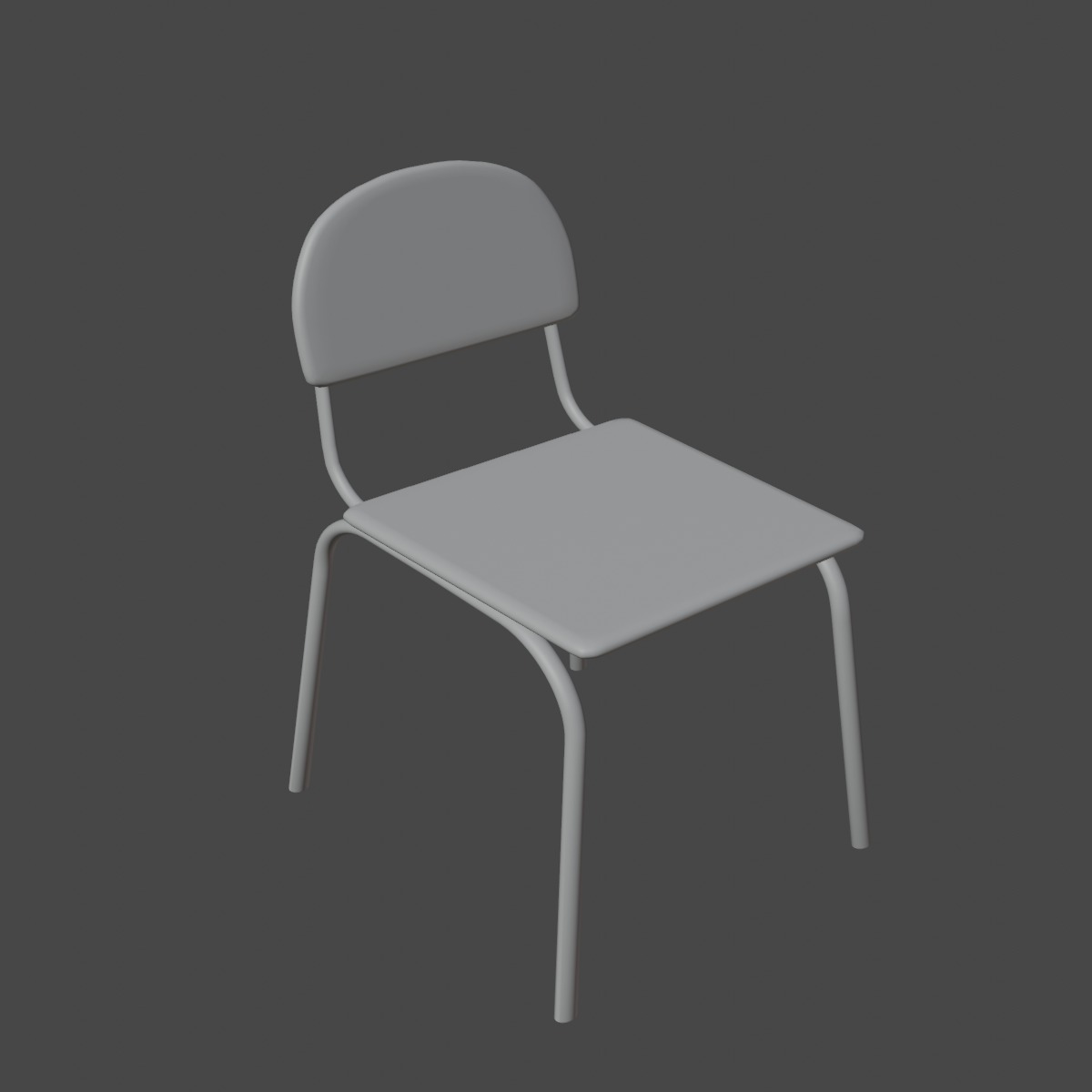 Simple Chair 03 3D model_8