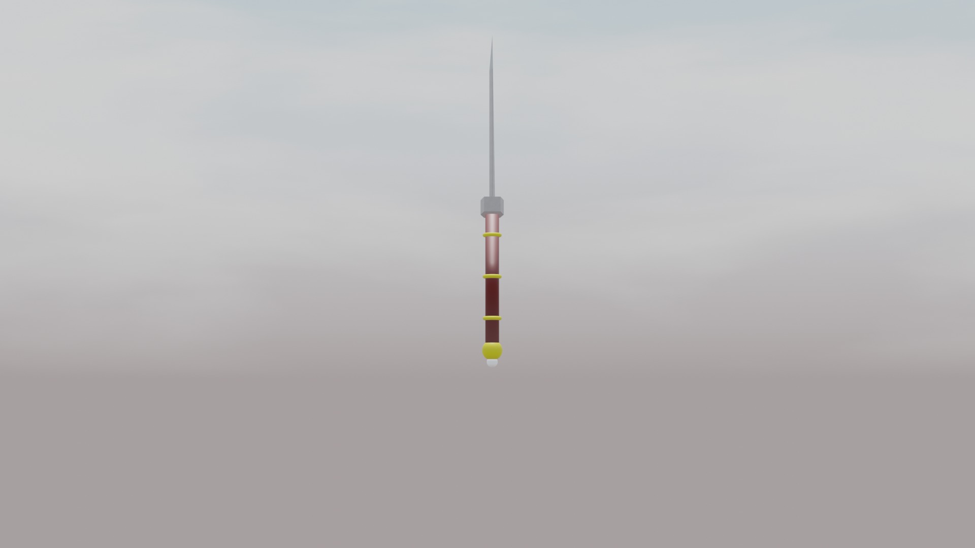 Sword Low-poly 3D model_3