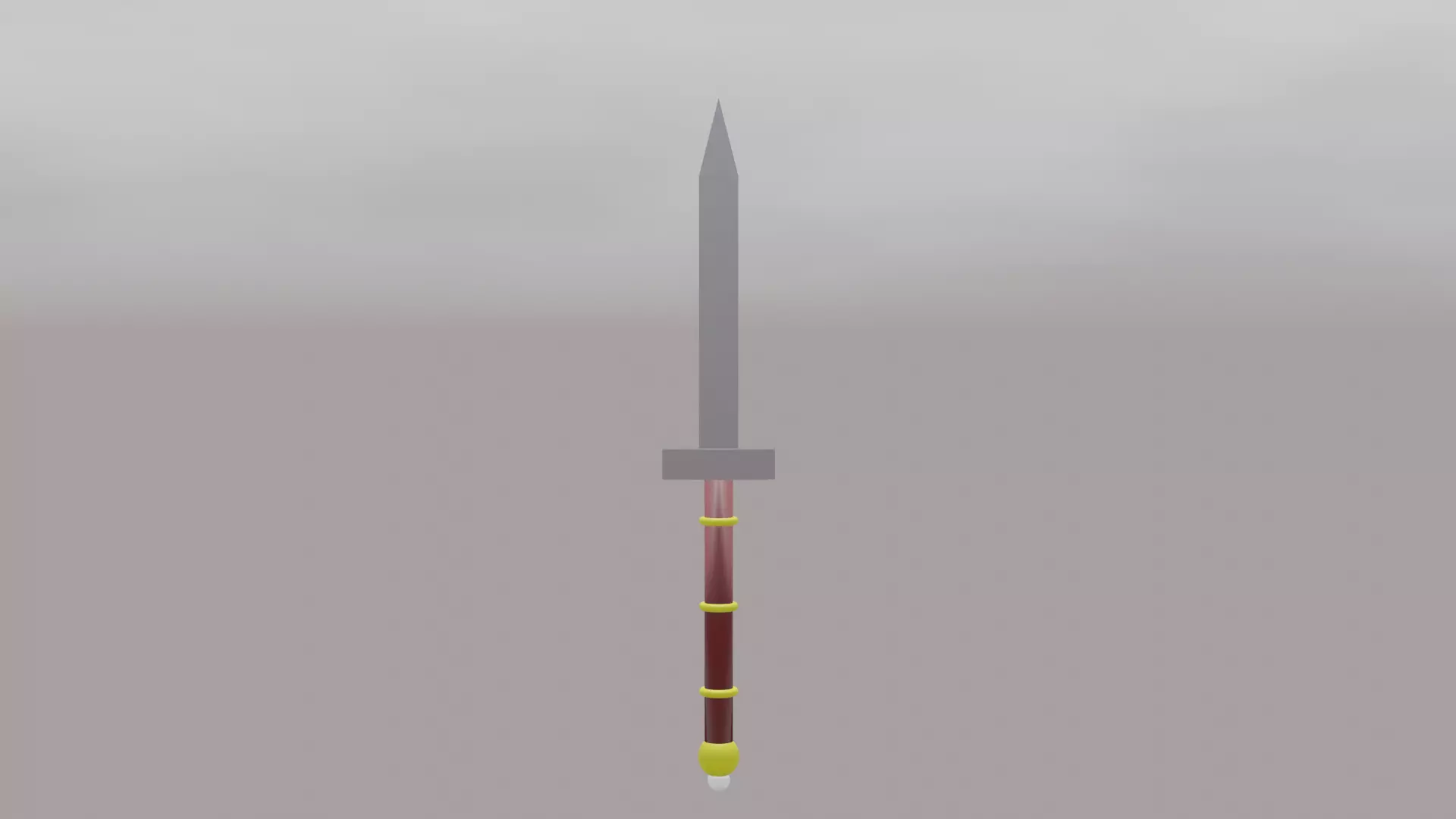 Sword Low-poly 3D model_0