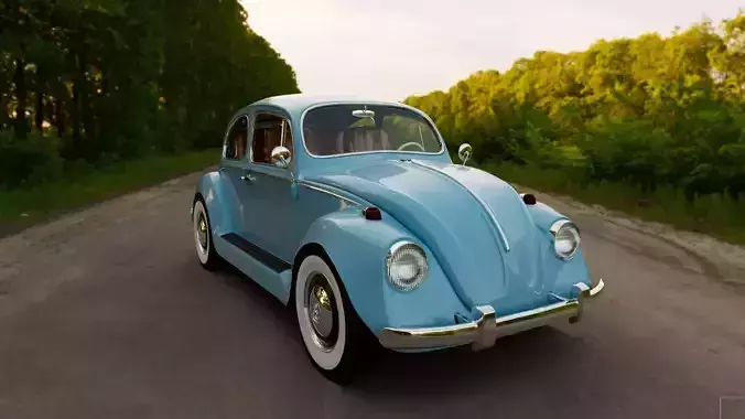 CAR 1955 volkswagen beetle