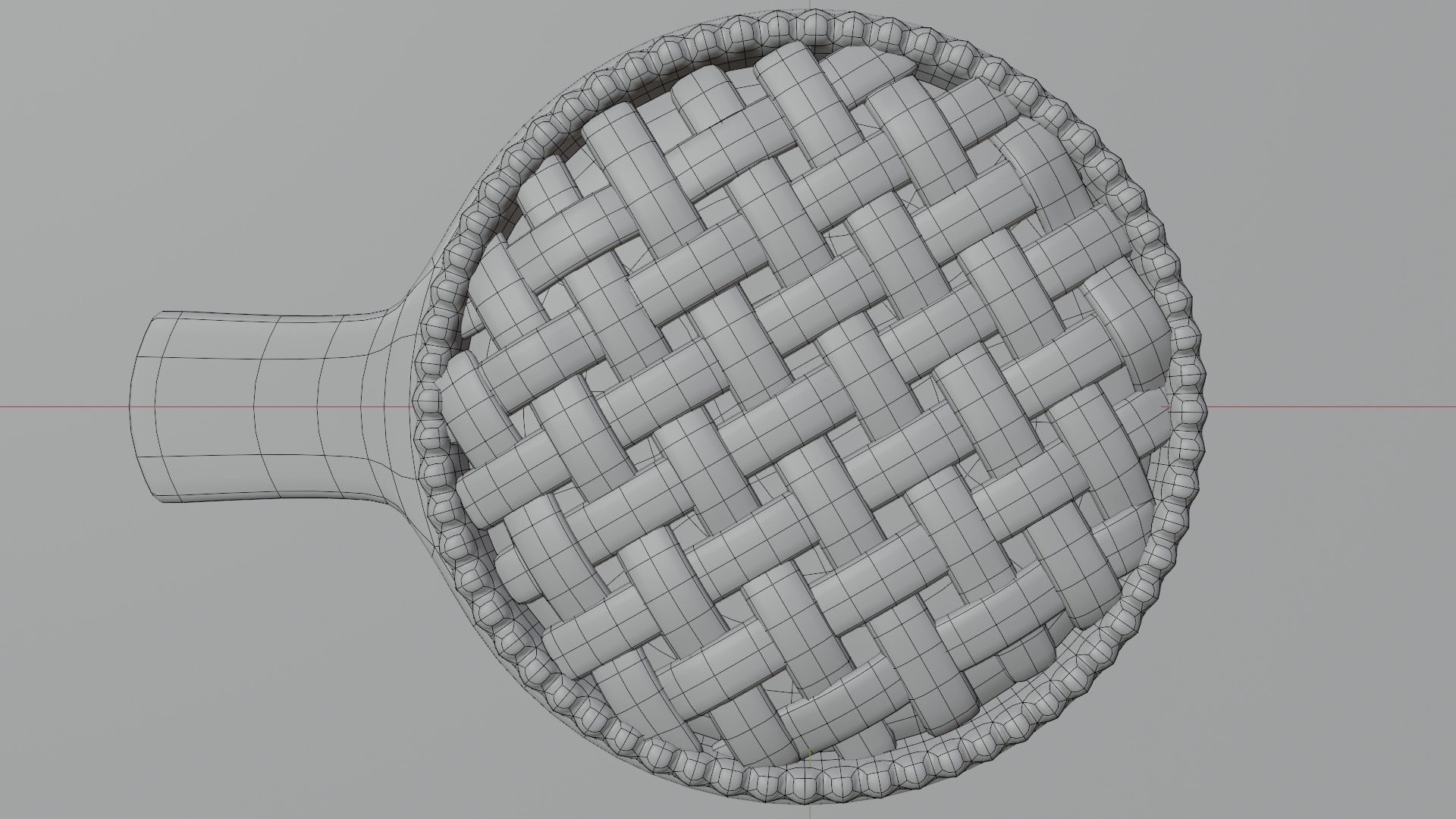 3D Model of Strawberry Pie 3D model_2