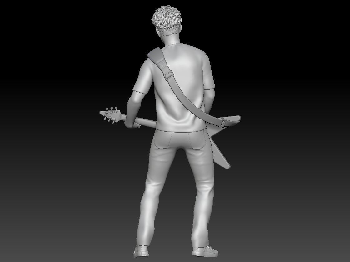 rockband guitar boy 2 3D print model_2