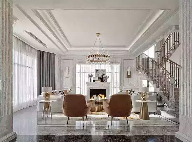 LivingRoom-Modern-style-Corona-model