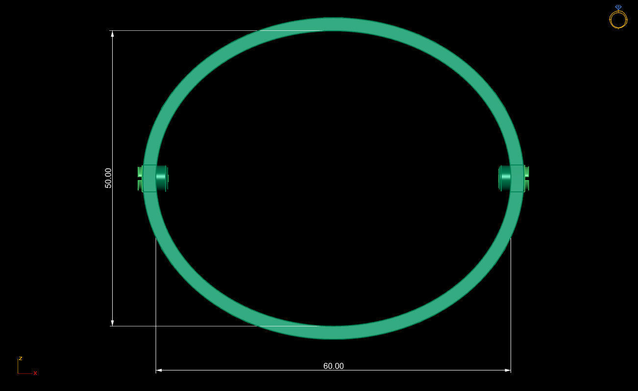 Love Bracelet 18 Size Full Gem 3D print model_3