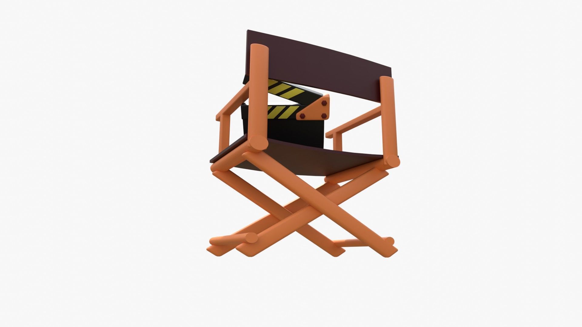 Director Chair 3D model_9