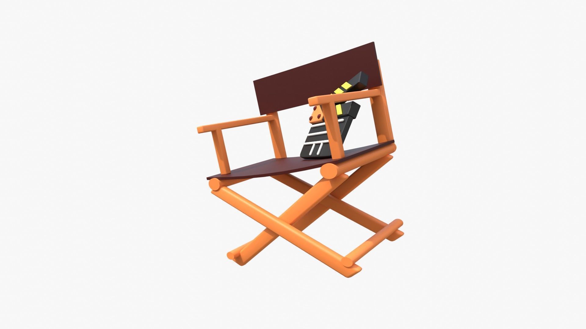 Director Chair 3D model_3