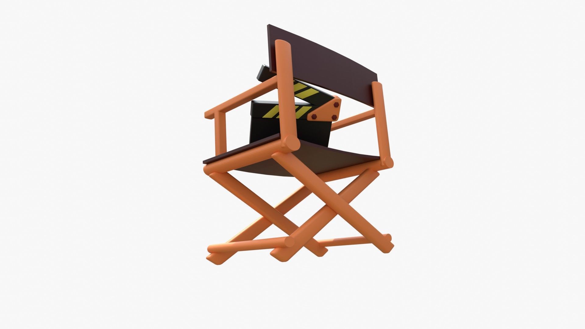 Director Chair 3D model_8