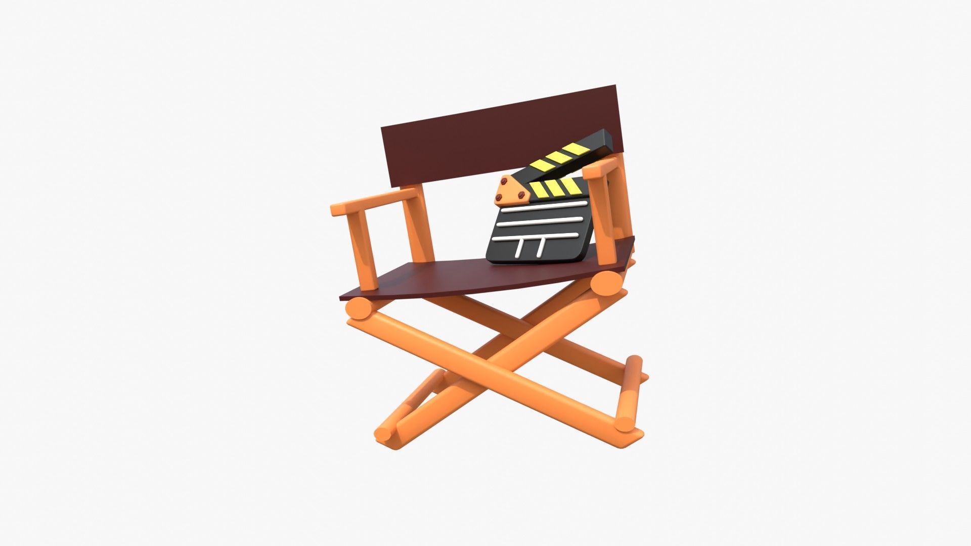 Director Chair 3D model_2