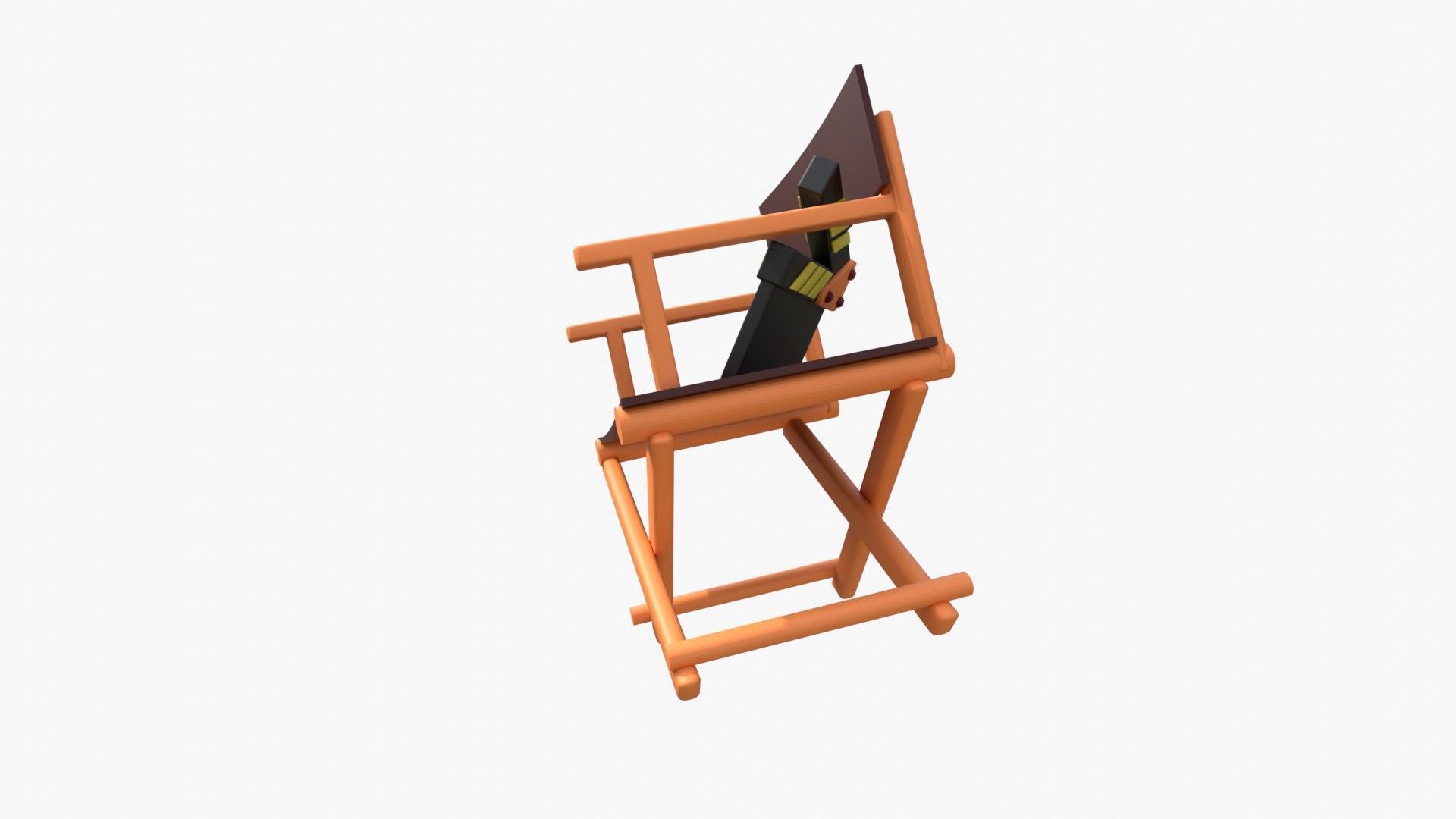 Director Chair 3D model_5