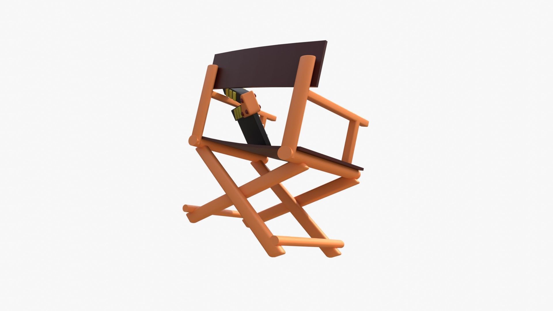 Director Chair 3D model_13