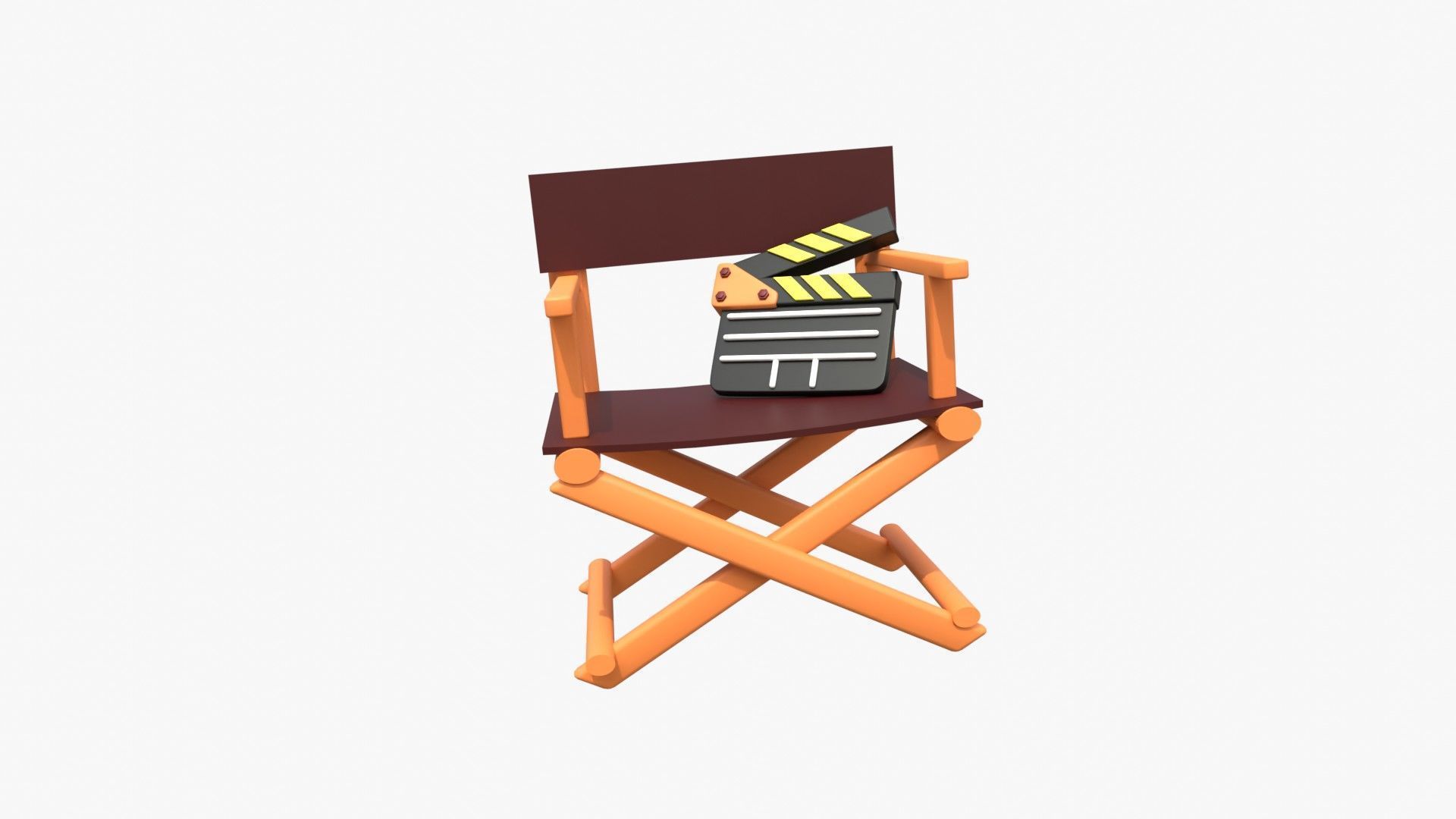 Director Chair 3D model_1