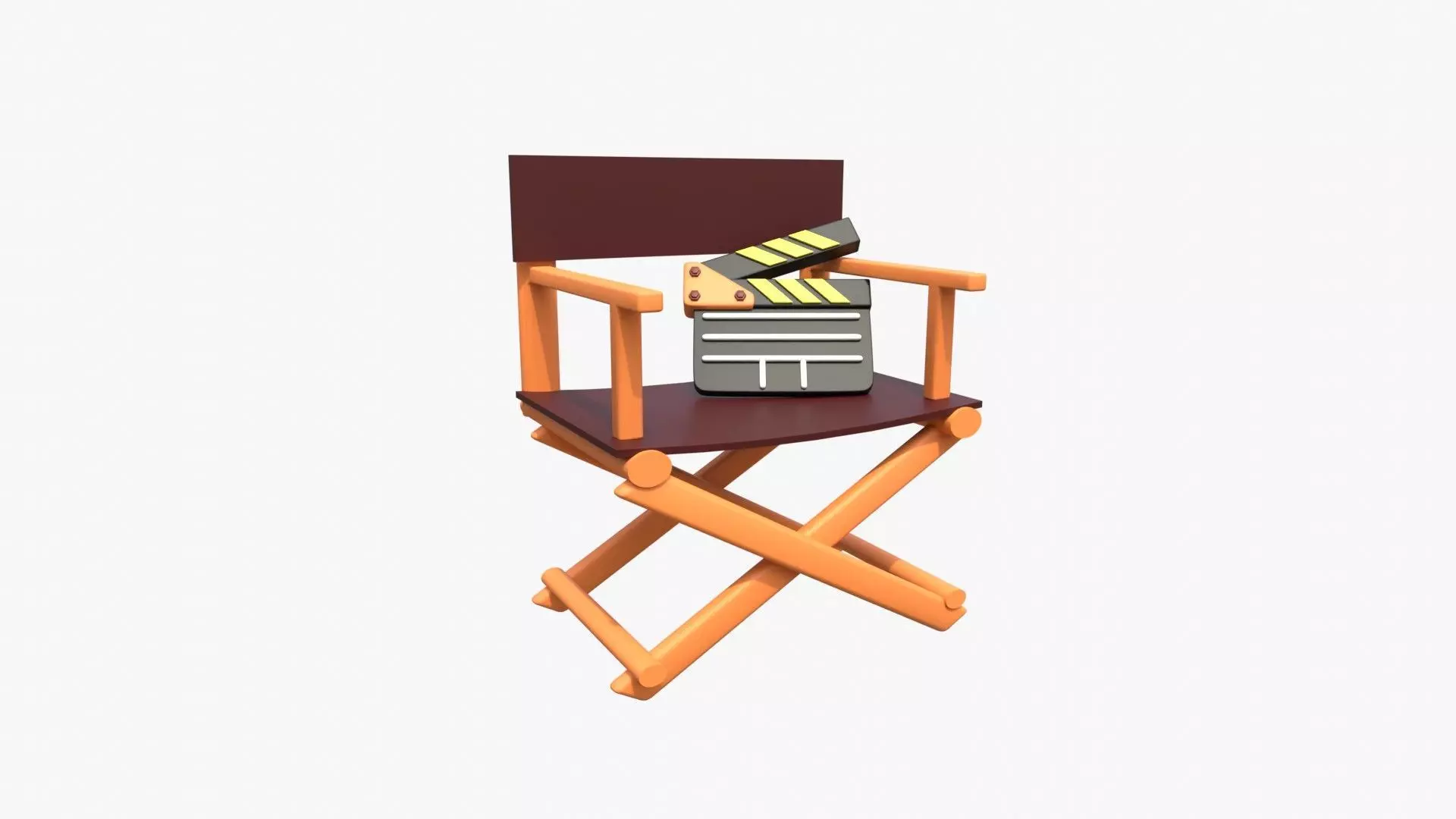 Director Chair 3D model_0
