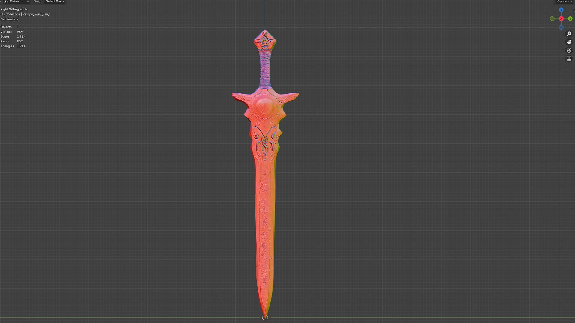 The sword 3D model_3