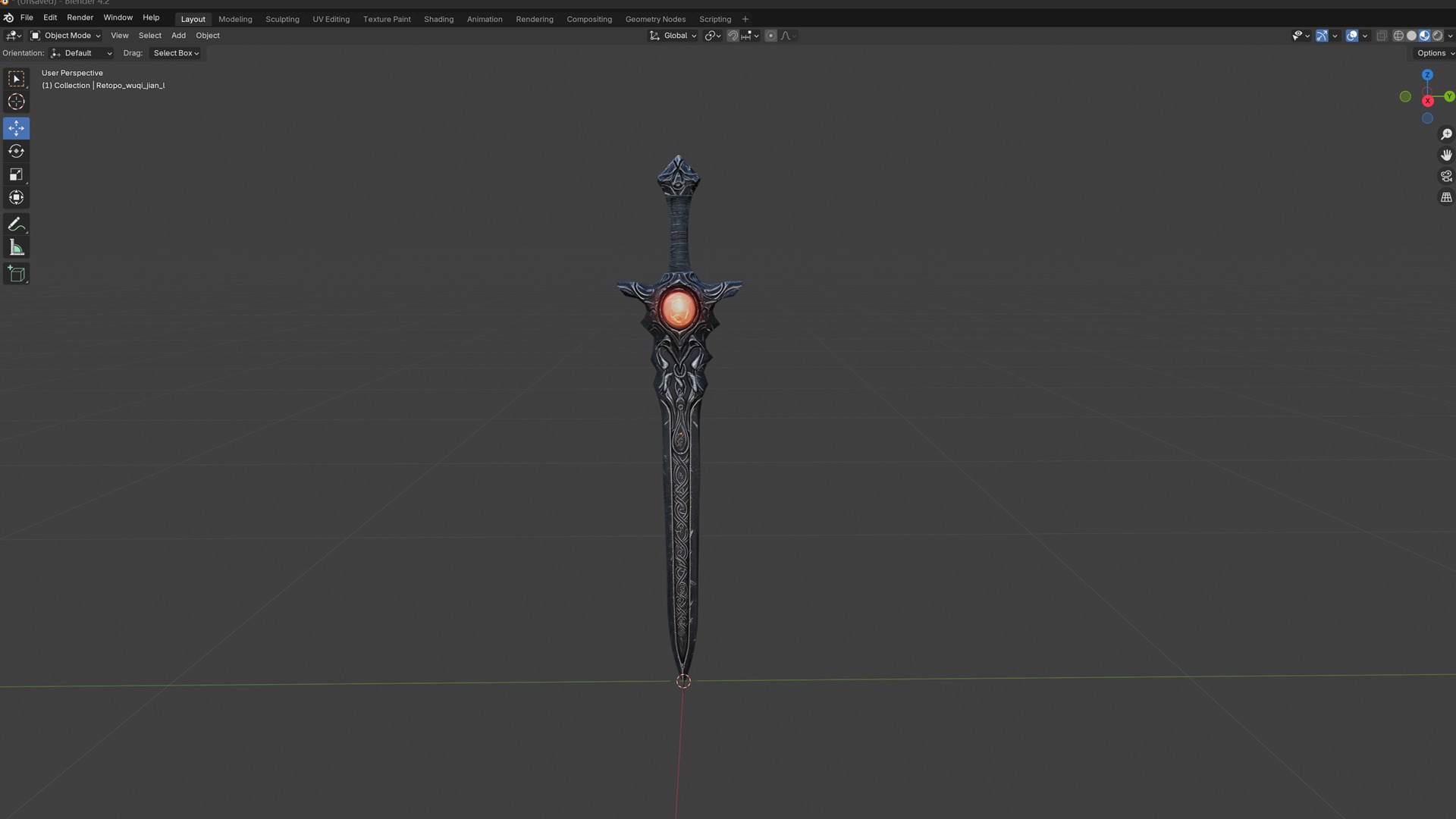 The sword 3D model_7