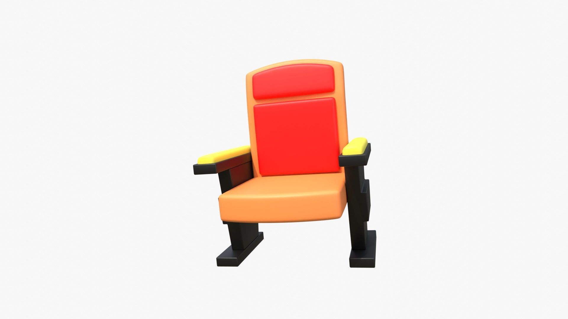 Cinema Chair 3D model_2