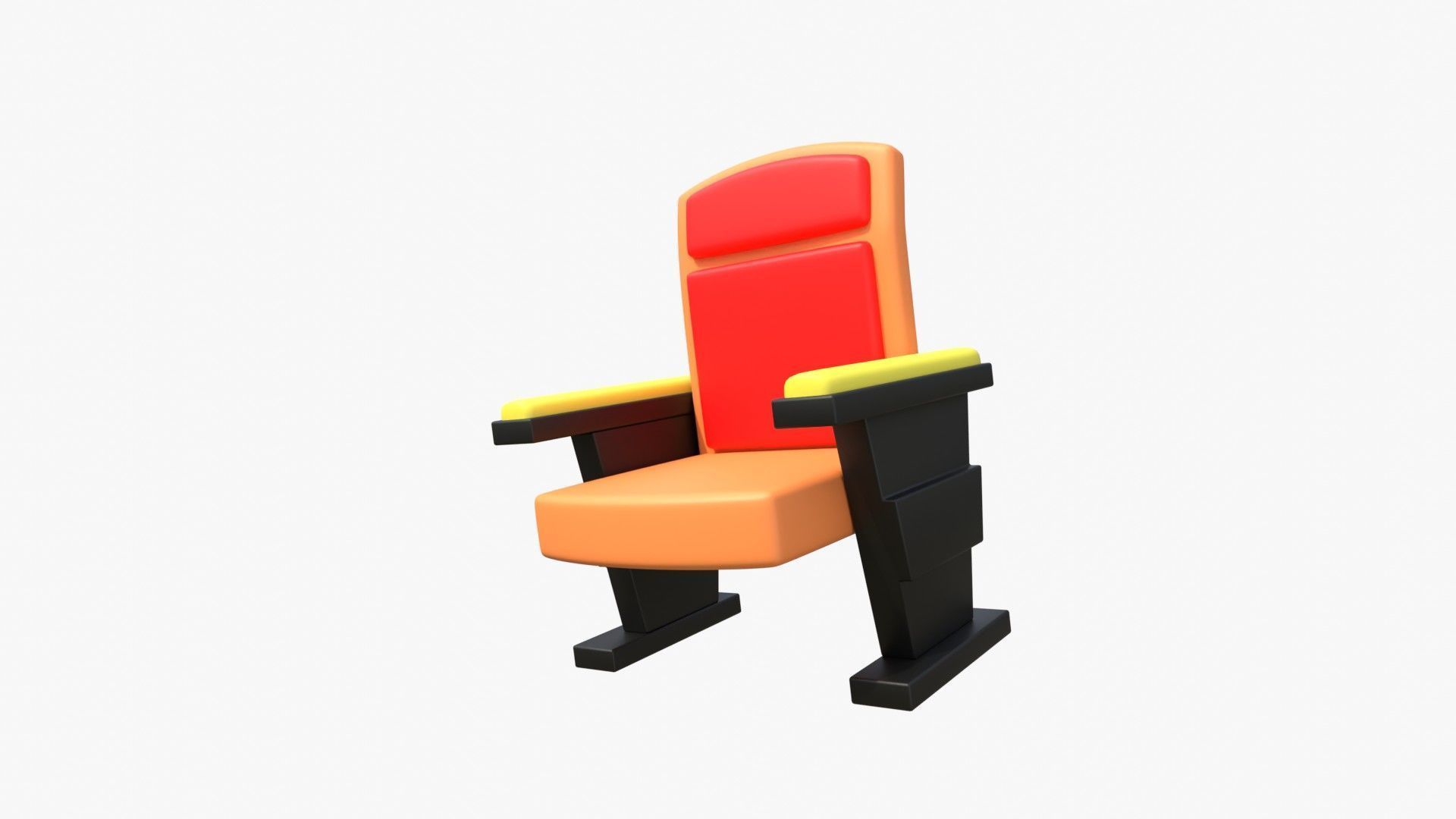 Cinema Chair 3D model_3