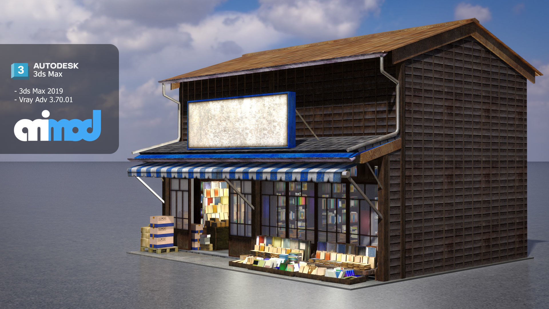 Japanese Style House 0010 3D model_1