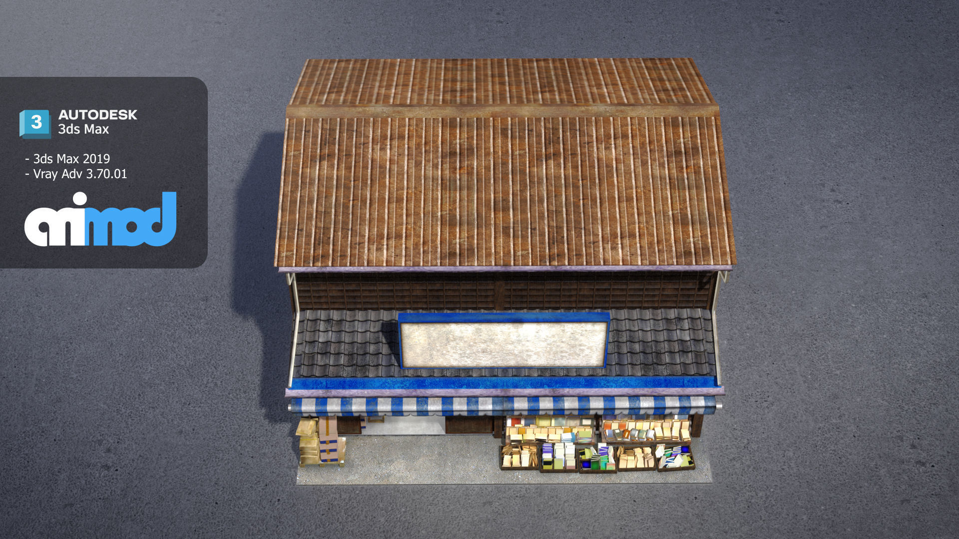 Japanese Style House 0010 3D model_4