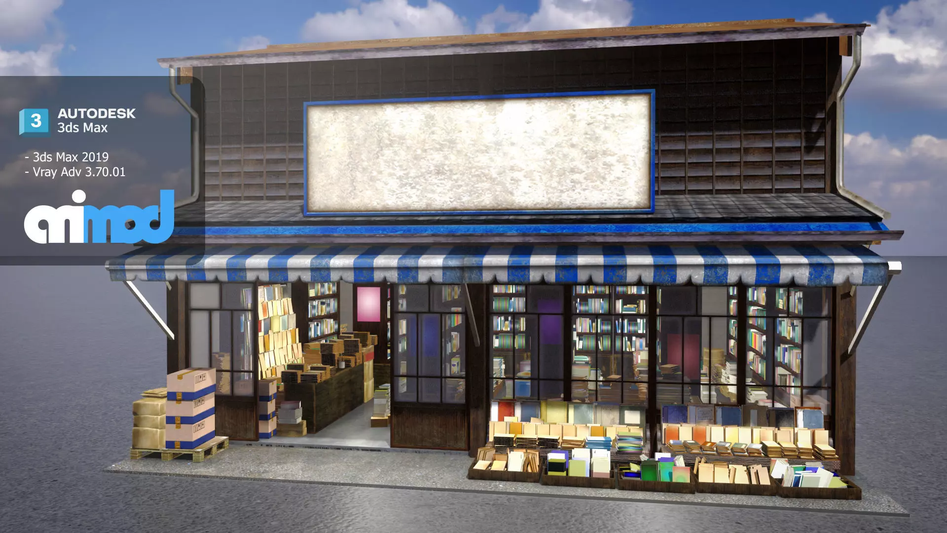 Japanese Style House 0010 3D model_0