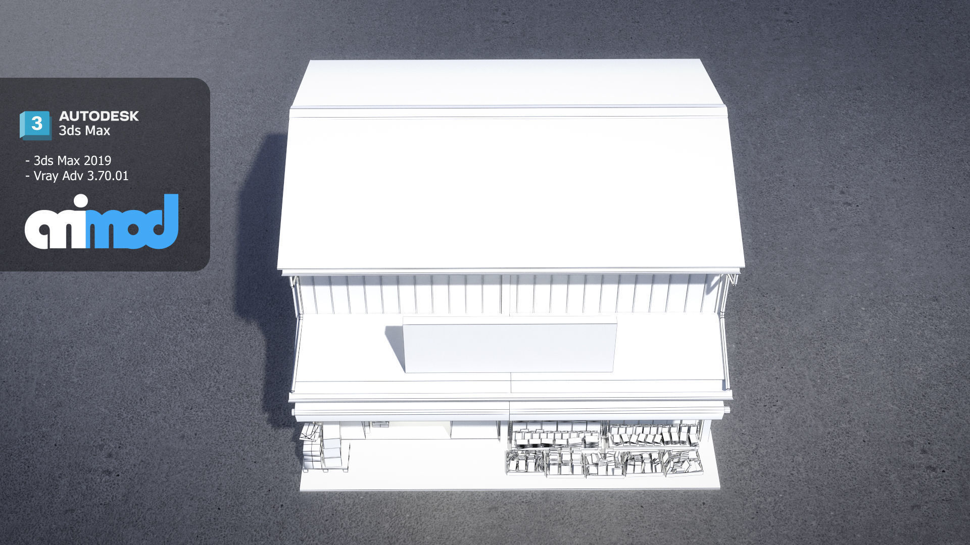 Japanese Style House 0010 3D model_9