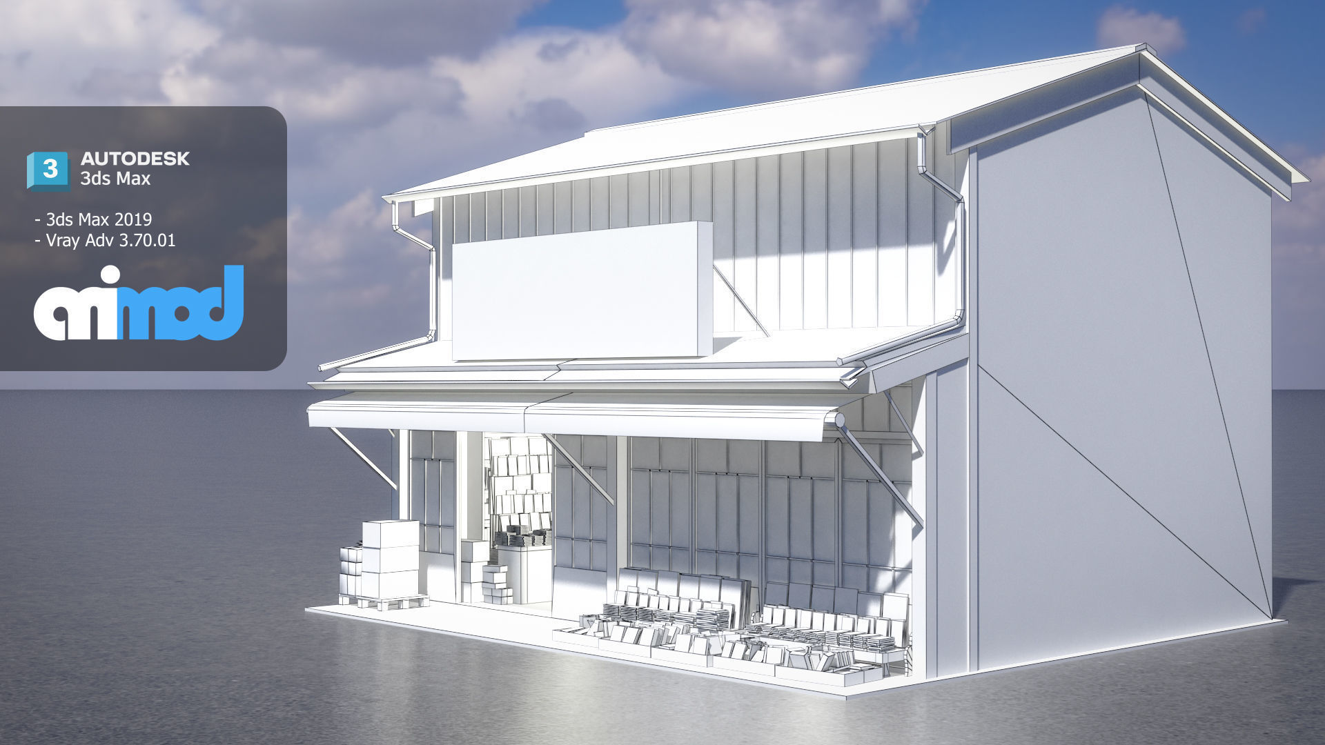 Japanese Style House 0010 3D model_6