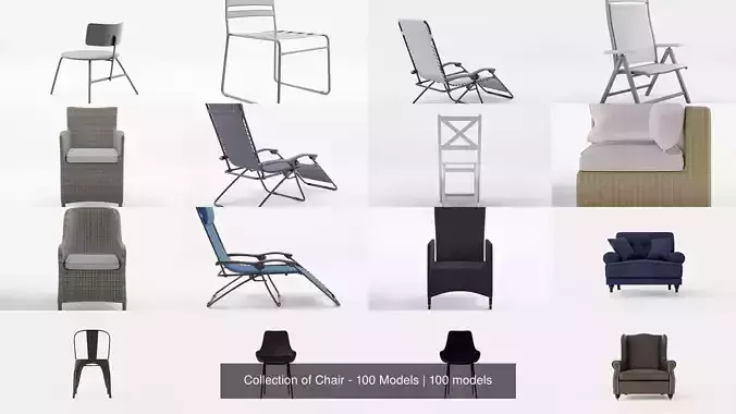 Collection of Chair - 100 Models 