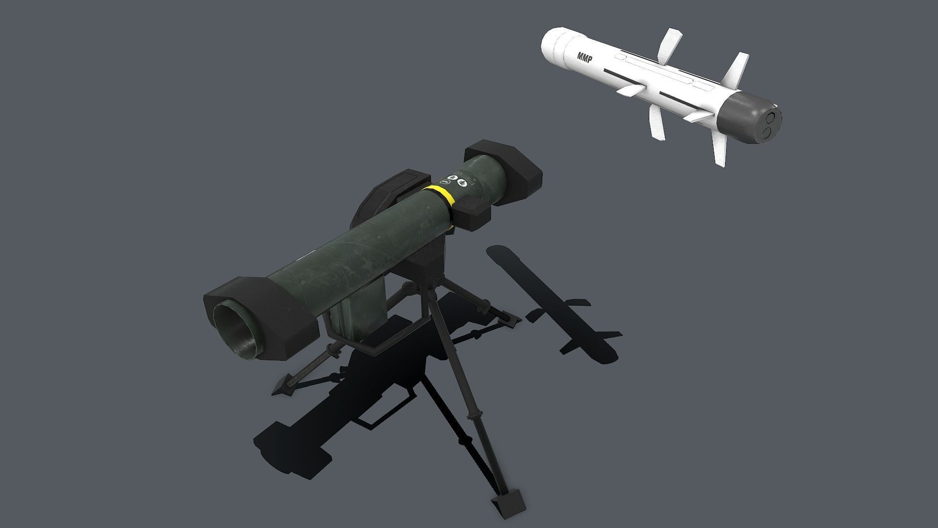 MMP komplex Low-poly 3D model_7