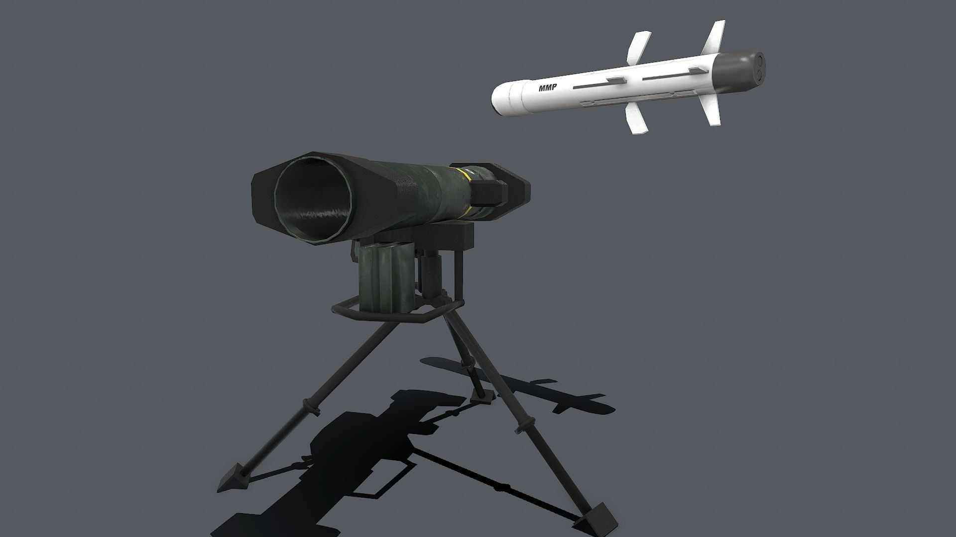 MMP komplex Low-poly 3D model_12