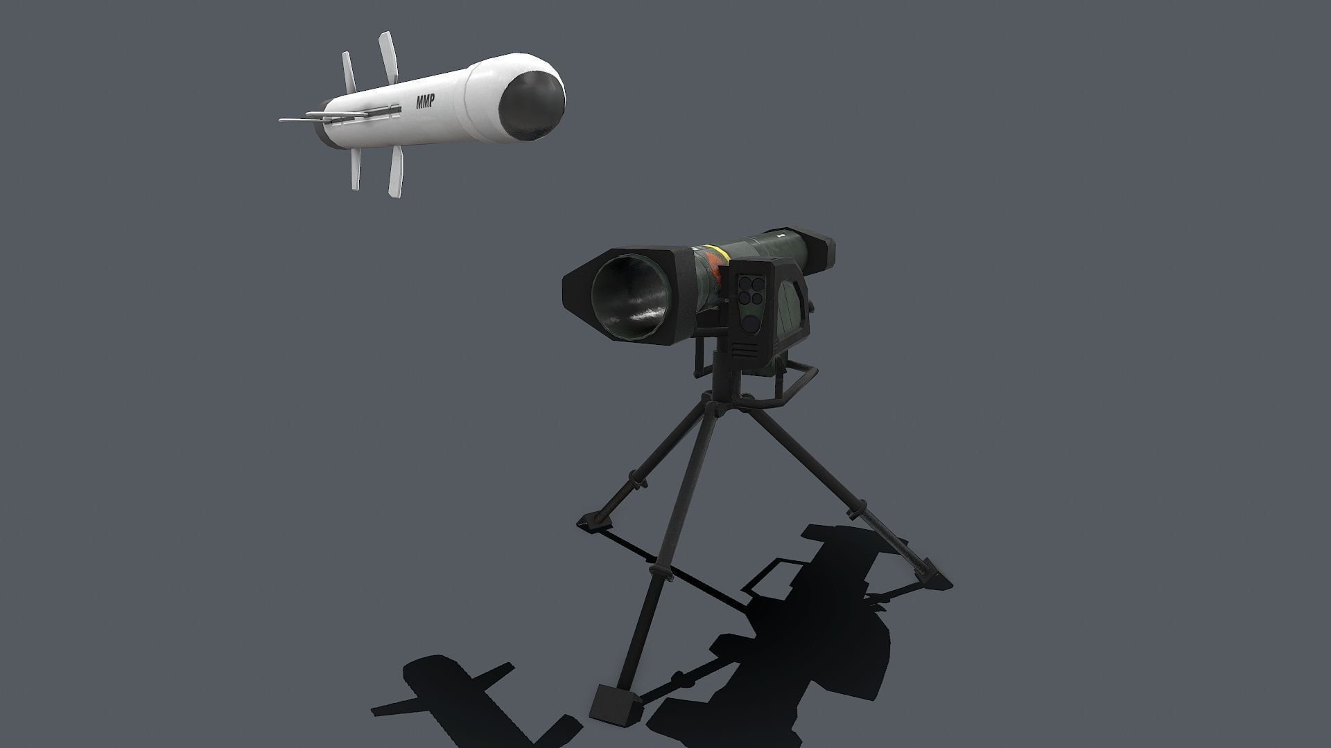 MMP komplex Low-poly 3D model_9