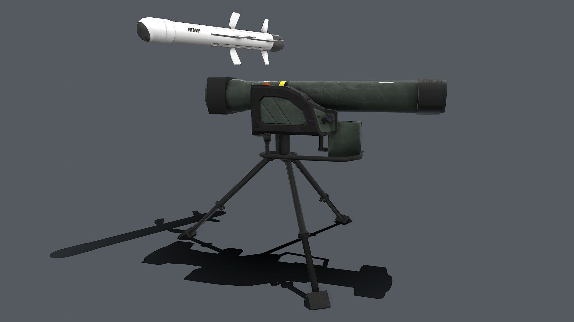 MMP komplex Low-poly 3D model_6