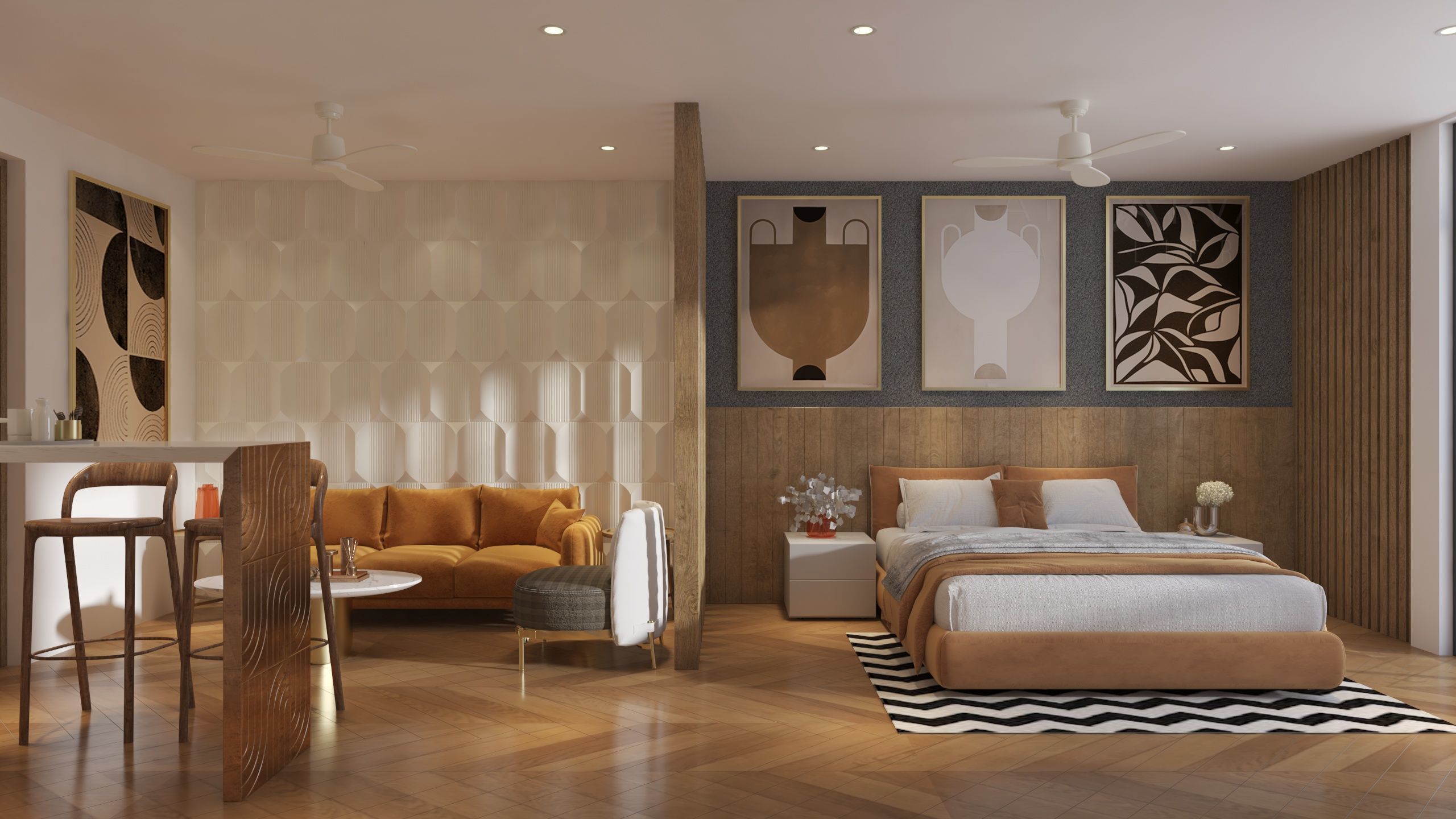 studio apartment 3D model_4